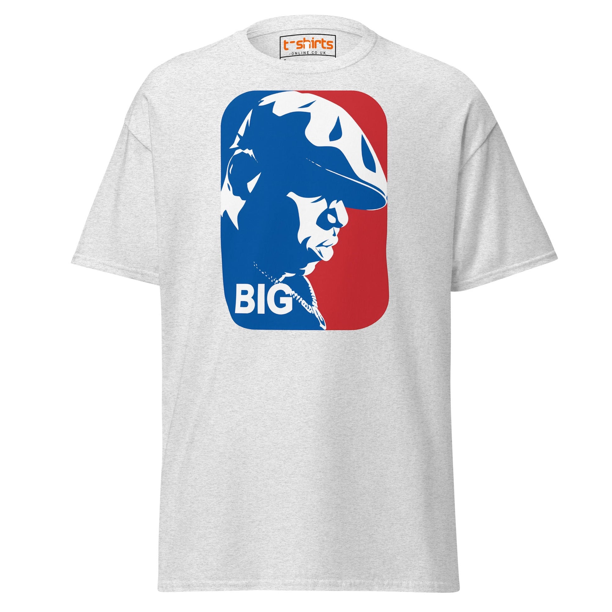Hip Hop Legend BIG Silhouette T-Shirt | Streetwear Tee - Ash - T-Shirts Online