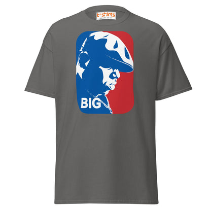 Hip Hop Legend BIG Silhouette T-Shirt | Streetwear Tee - Charcoal - T-Shirts Online