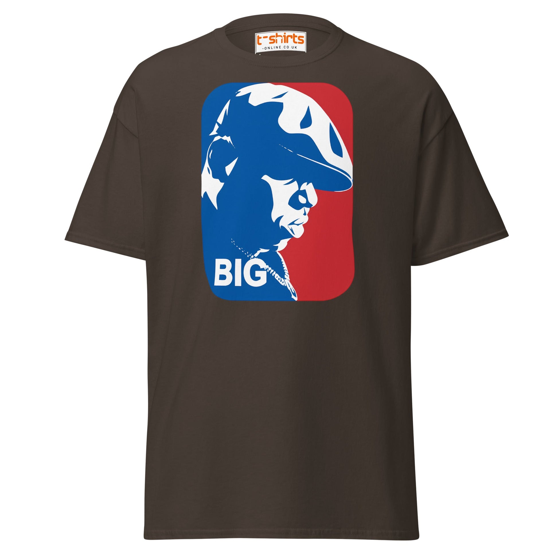 Hip Hop Legend BIG Silhouette T-Shirt | Streetwear Tee - Dark Chocolate - T-Shirts Online