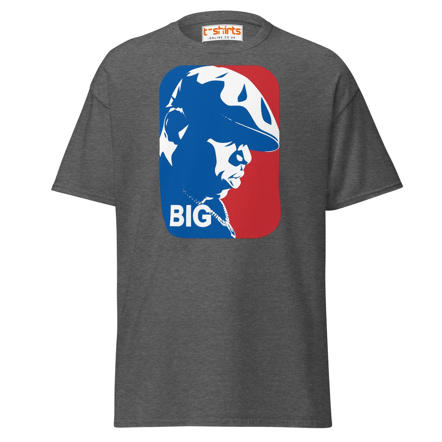 Hip Hop Legend BIG Silhouette T-Shirt | Streetwear Tee - Dark Heather - T-Shirts Online