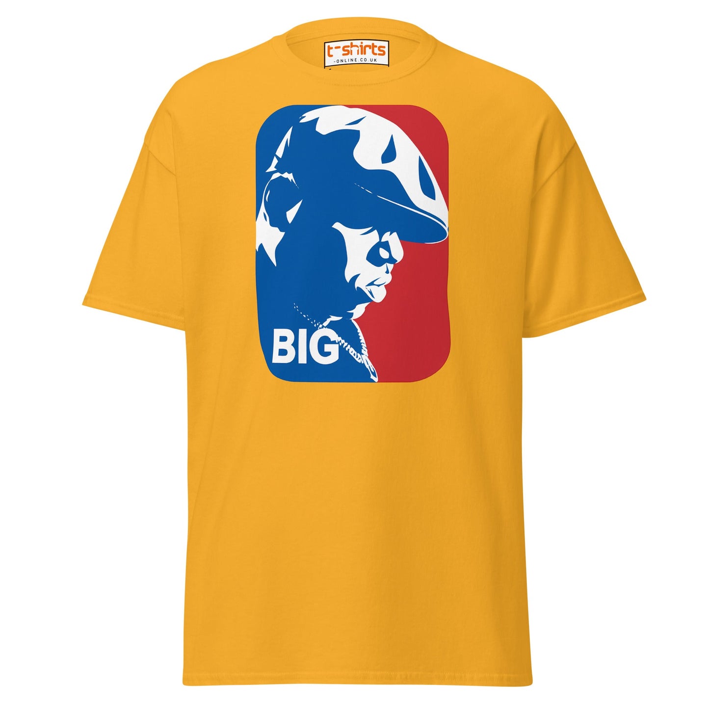 Hip Hop Legend BIG Silhouette T-Shirt | Streetwear Tee - Gold - T-Shirts Online