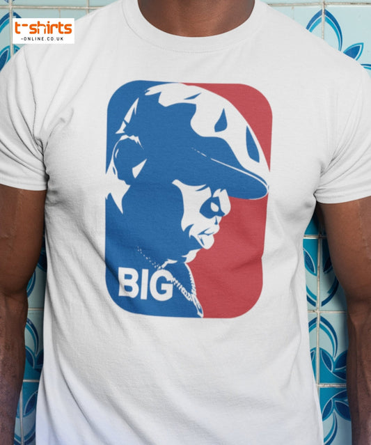 Hip Hop Legend BIG Silhouette T-Shirt | Streetwear Tee - Maroon - T-Shirts Online