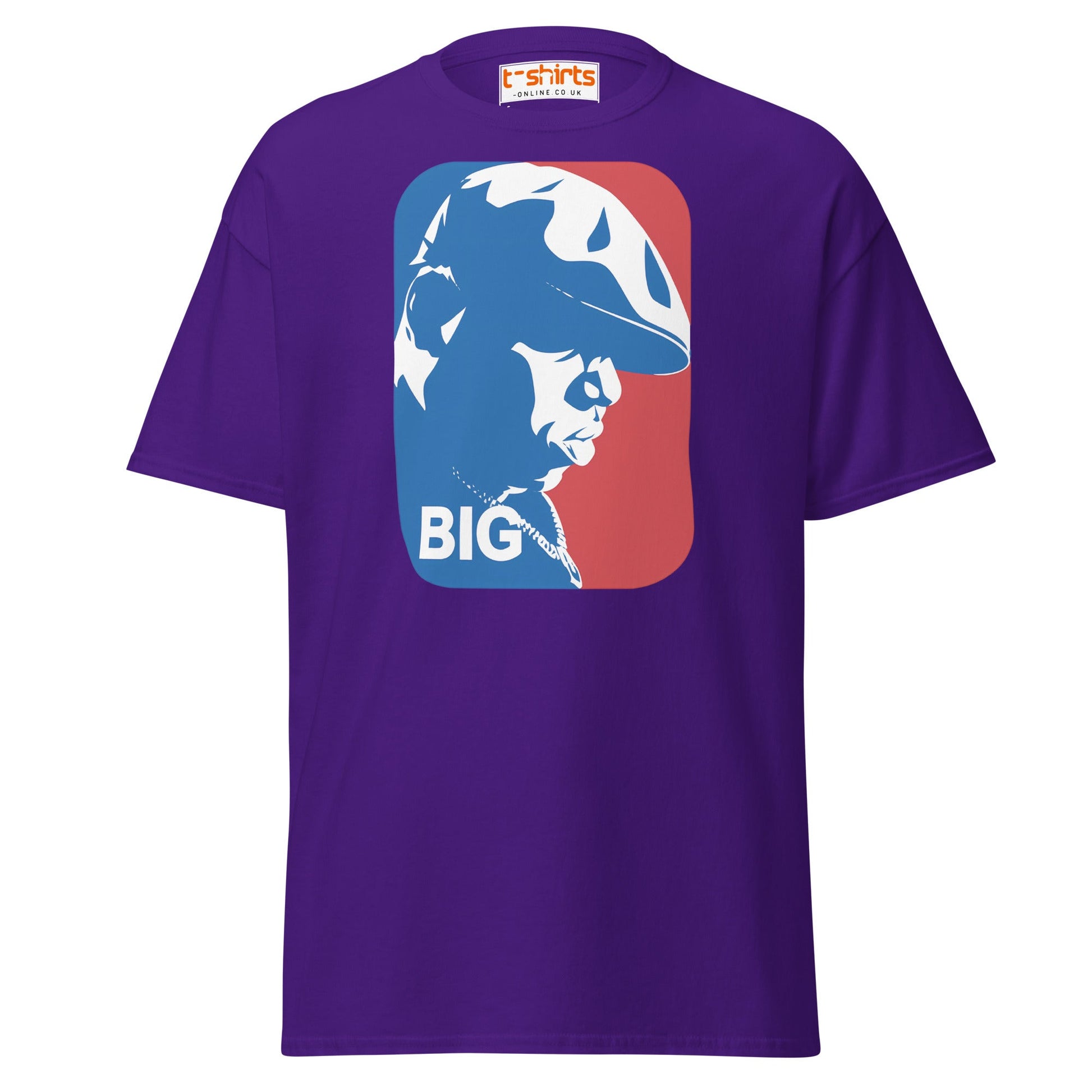 Hip Hop Legend BIG Silhouette T-Shirt | Streetwear Tee - Purple - T-Shirts Online