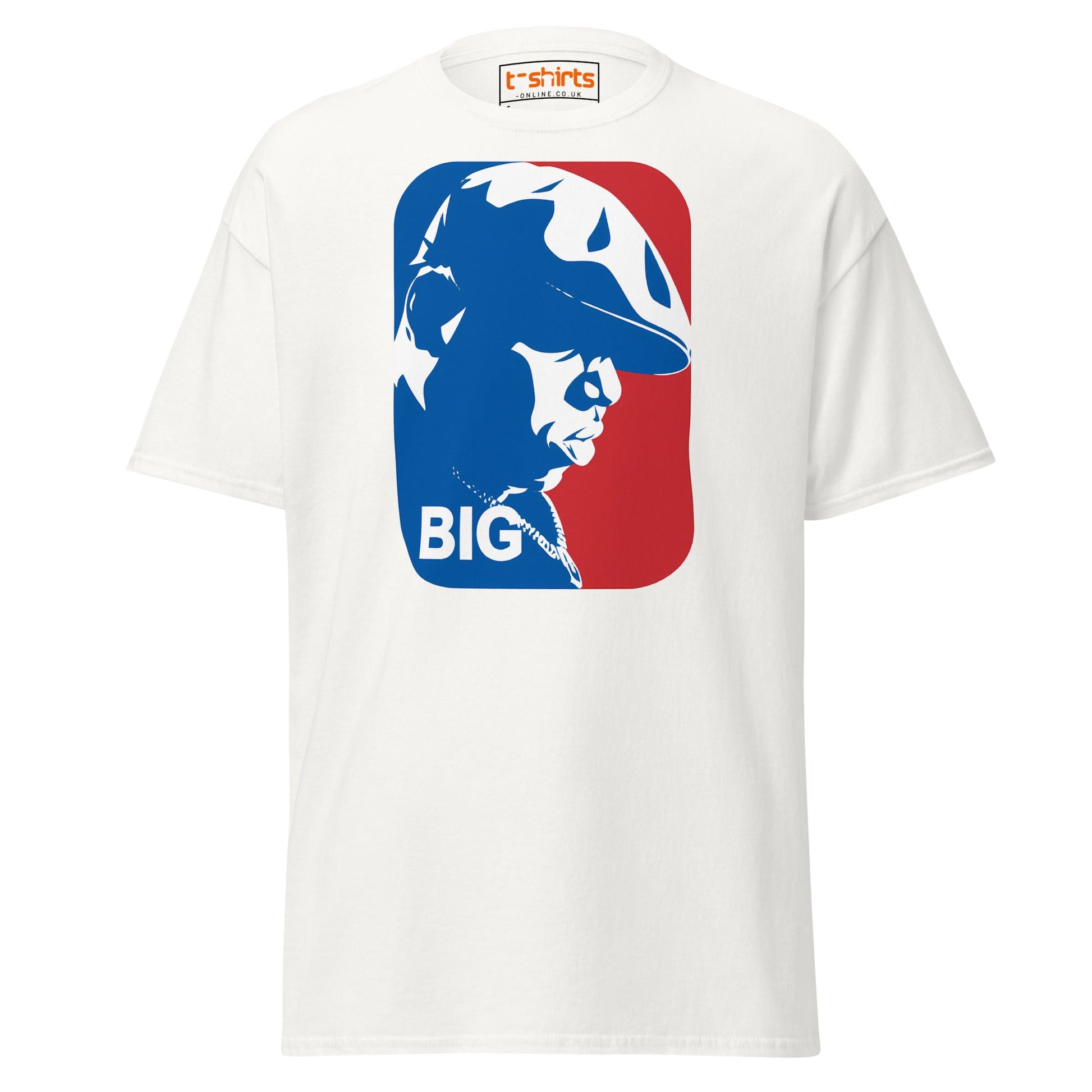 Hip Hop Legend BIG Silhouette T-Shirt | Streetwear Tee - White - T-Shirts Online