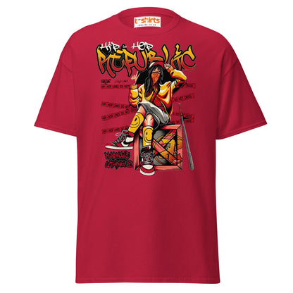 Hip Hop Republic T-Shirt – Urban Streetwear Style Tee - Cardinal - T-Shirts Online