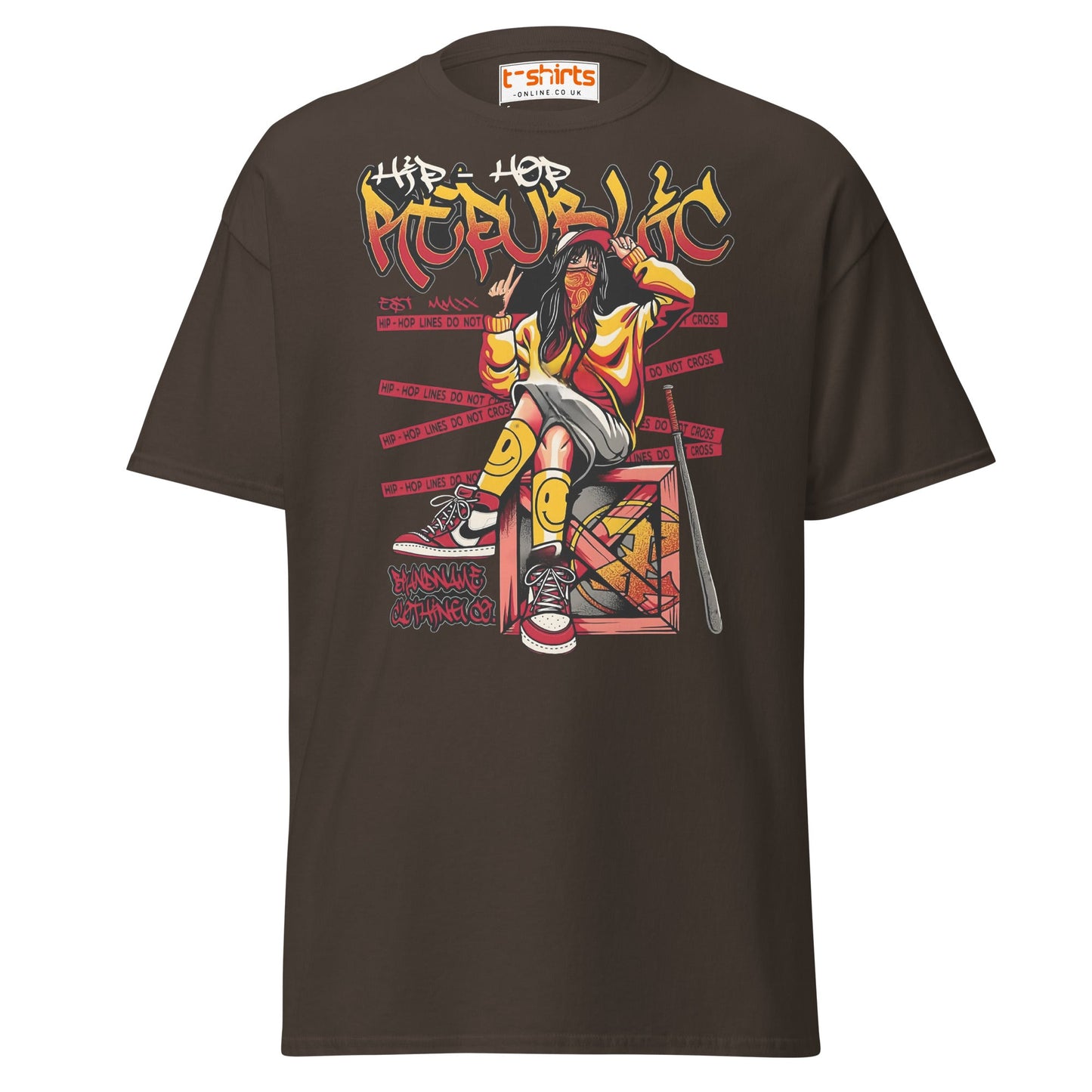 Hip Hop Republic T-Shirt – Urban Streetwear Style Tee - Dark Chocolate - T-Shirts Online