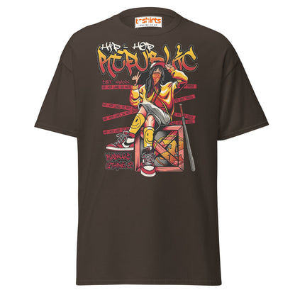 Hip Hop Republic T-Shirt – Urban Streetwear Style Tee - Dark Chocolate - T-Shirts Online