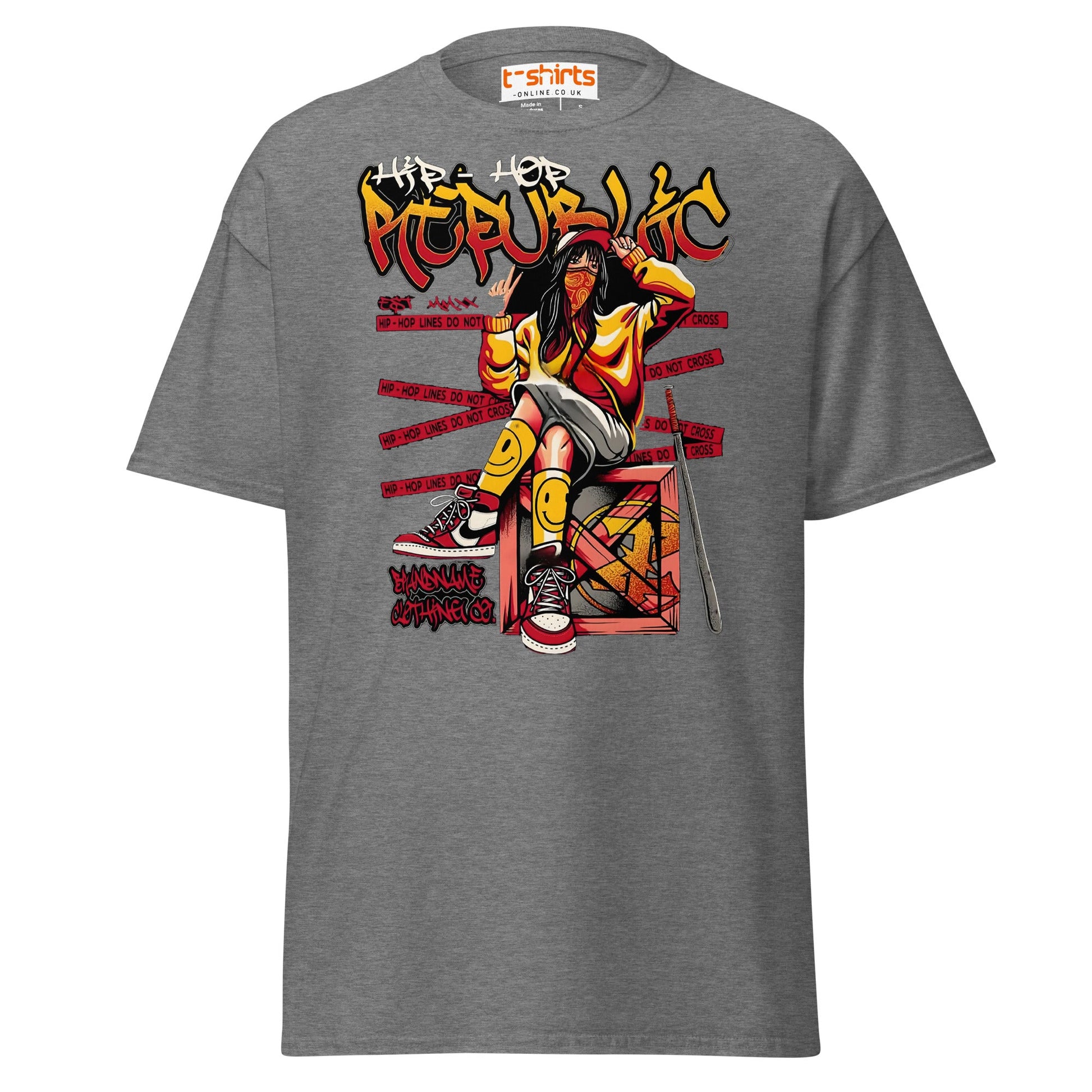 Hip Hop Republic T-Shirt – Urban Streetwear Style Tee - Graphite Heather - T-Shirts Online