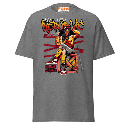 Hip Hop Republic T-Shirt – Urban Streetwear Style Tee - Graphite Heather - T-Shirts Online