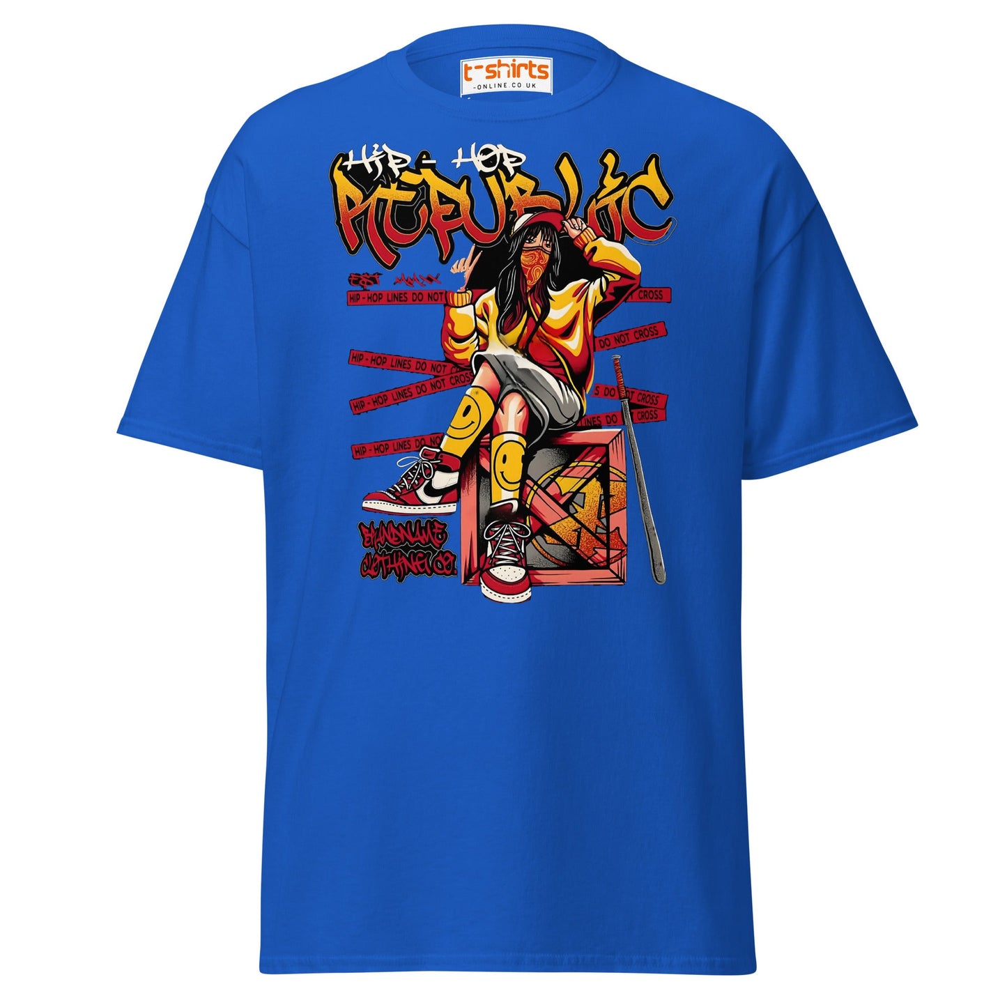 Hip Hop Republic T-Shirt – Urban Streetwear Style Tee - Royal - T-Shirts Online