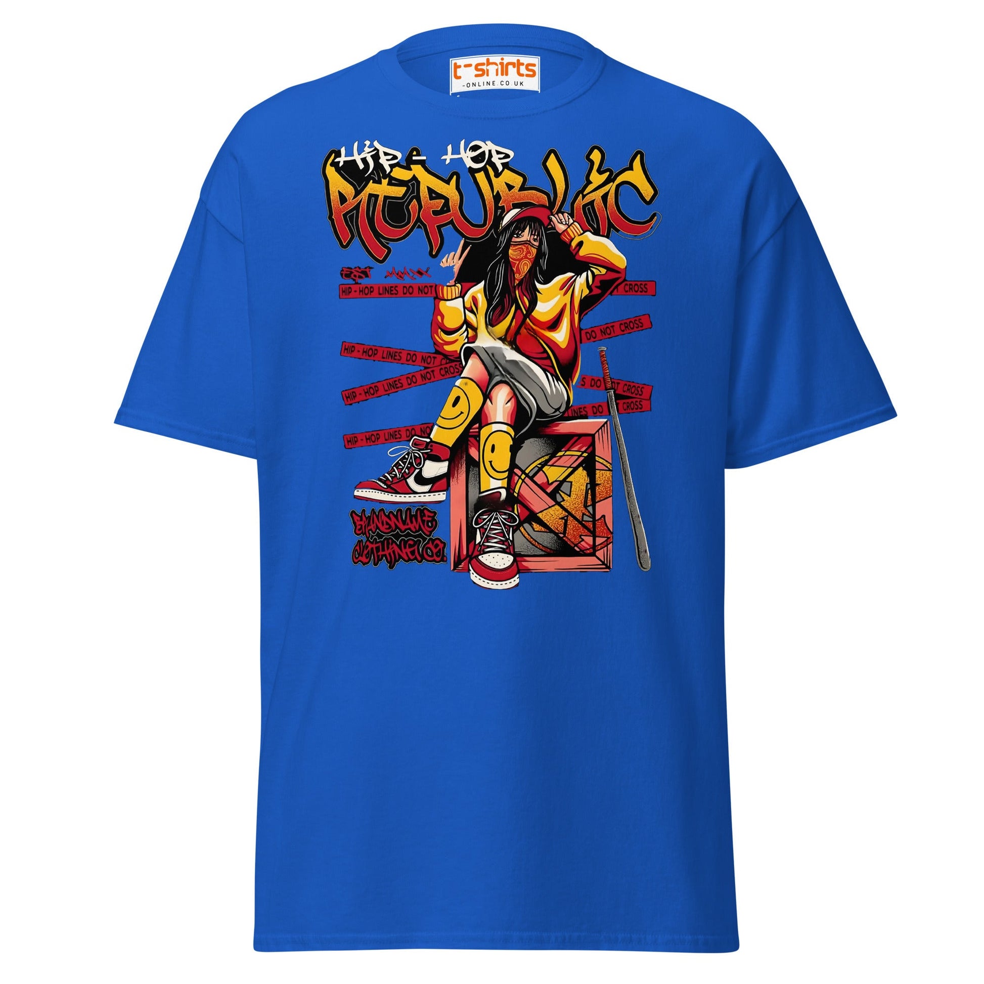 Hip Hop Republic T-Shirt – Urban Streetwear Style Tee - Royal - T-Shirts Online