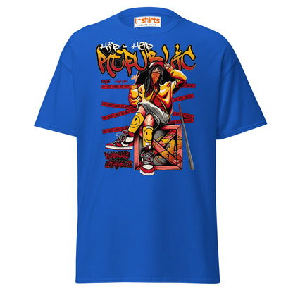 Hip Hop Republic T-Shirt – Urban Streetwear Style Tee - Royal - T-Shirts Online