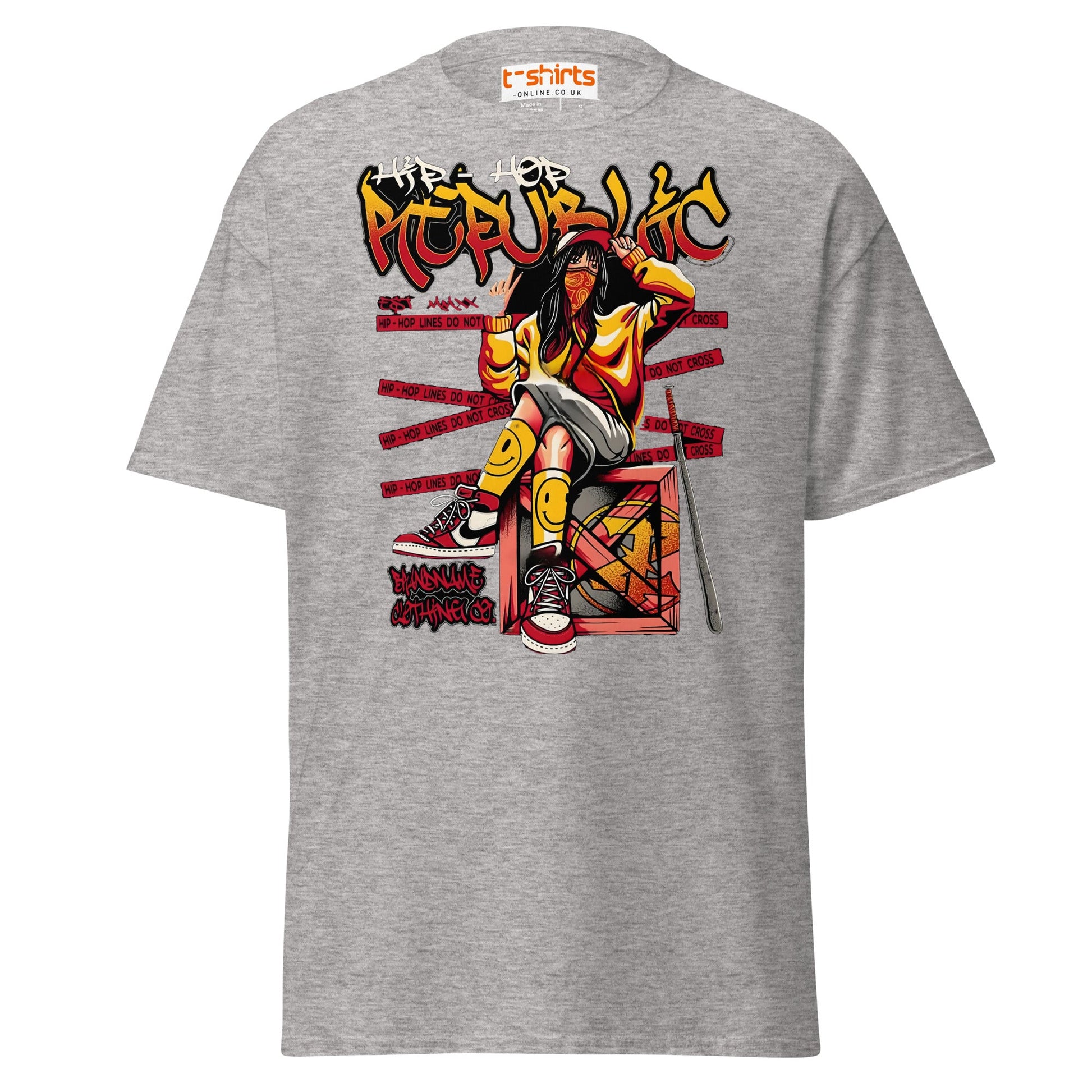 Hip Hop Republic T-Shirt – Urban Streetwear Style Tee - Sport Grey - T-Shirts Online