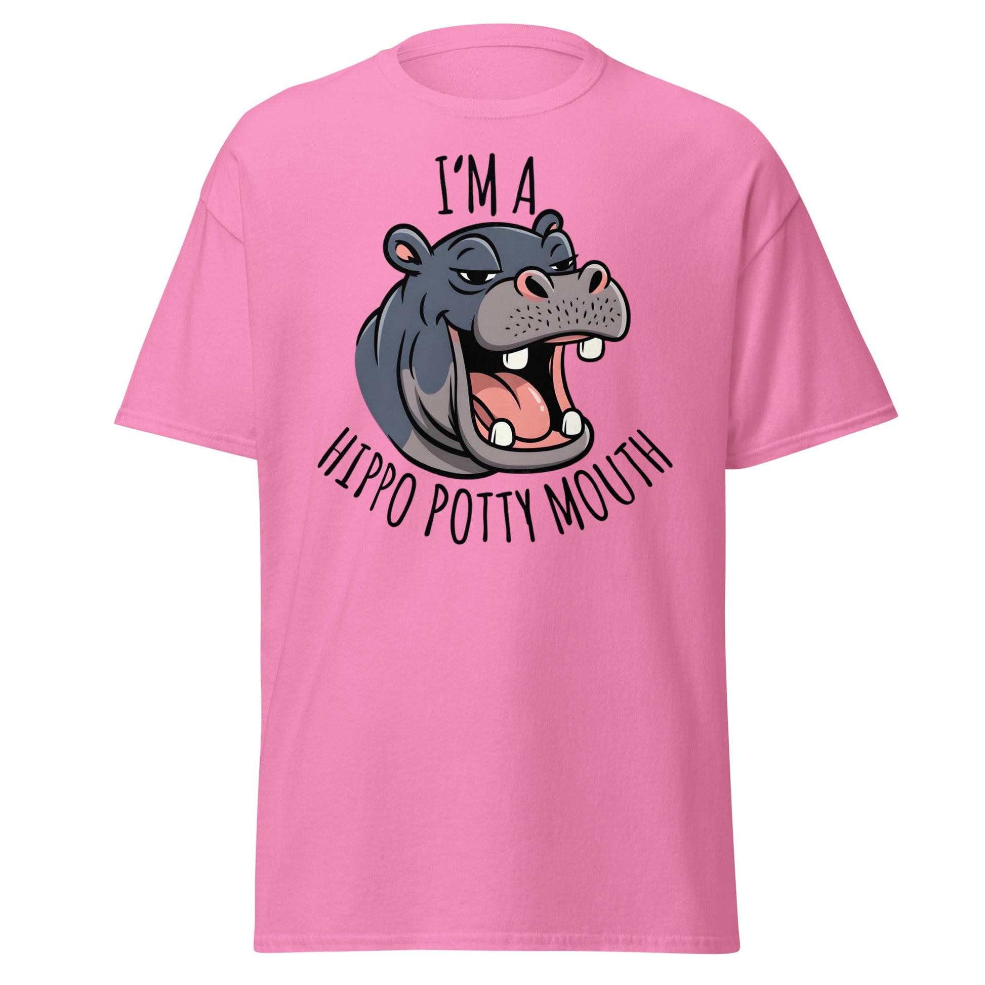 Hippo Potty Mouth T-Shirt – Funny Hippo Adult Humor Tee - Azalea - T-Shirts Online