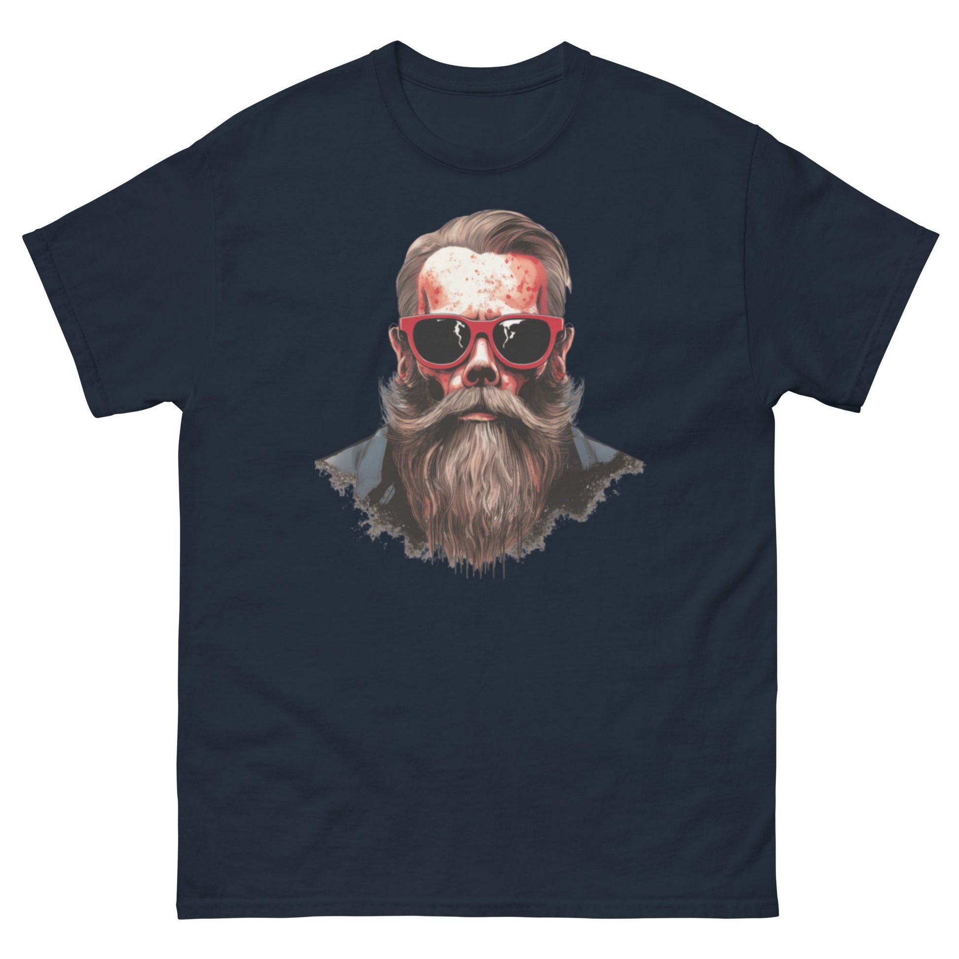 Hipster Skull | Men's T-Shirt - Navy - T-Shirts Online