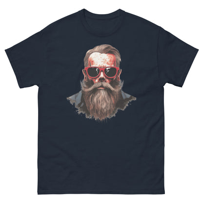 Hipster Skull | Men's T-Shirt - Navy - T-Shirts Online