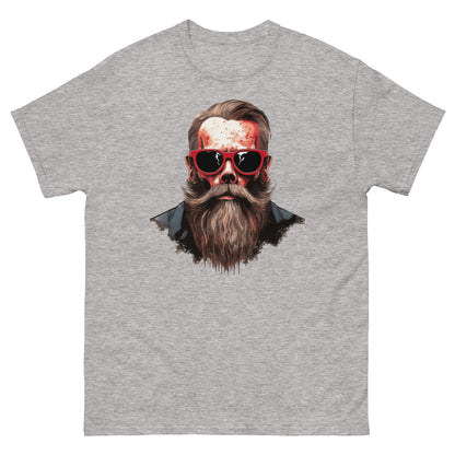 Hipster Skull | Men's T-Shirt - Sport Grey - T-Shirts Online