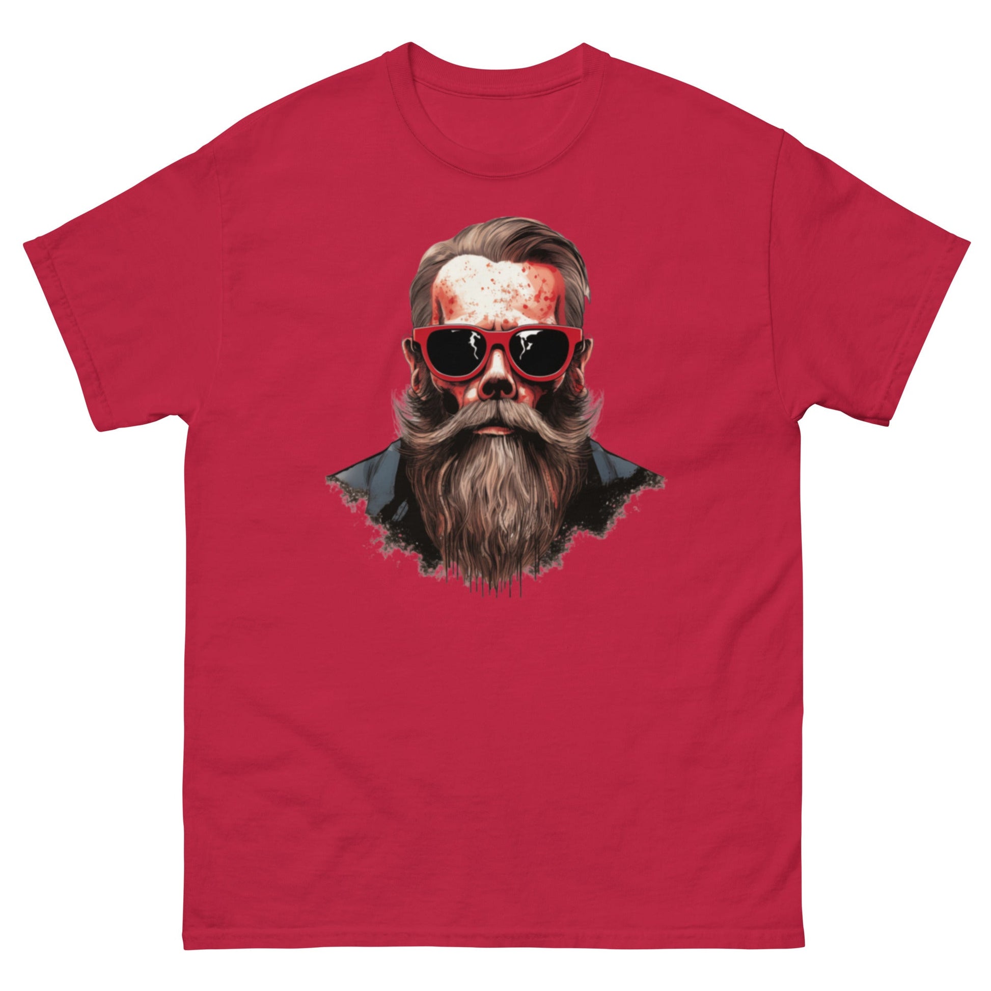 Hipster Skull | Men's T-Shirt - Cardinal - T-Shirts Online