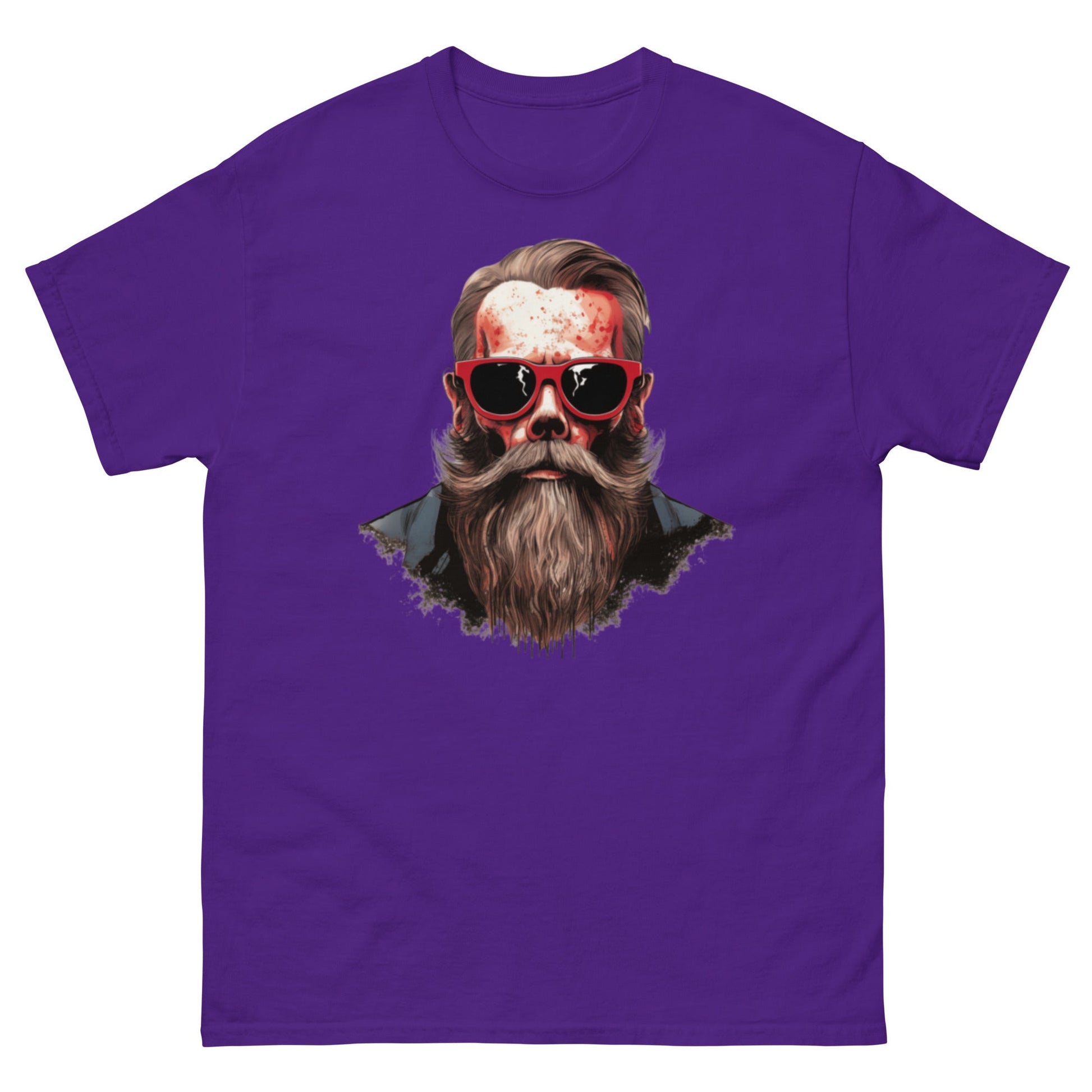 Hipster Skull | Men's T-Shirt - Purple - T-Shirts Online