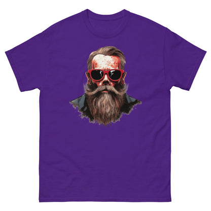 Hipster Skull | Men's T-Shirt - Purple - T-Shirts Online