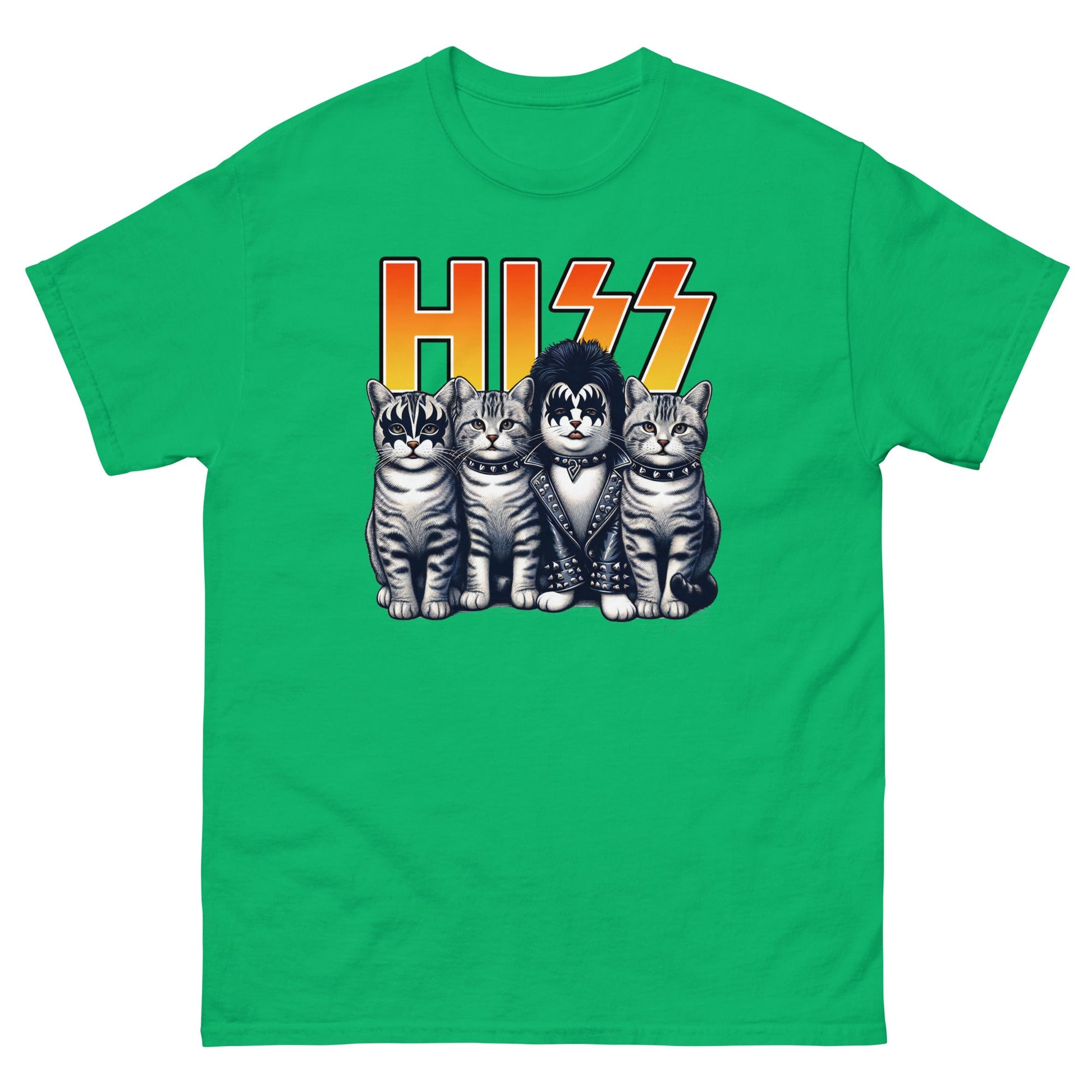HISS | Cat T-Shirt - Irish Green - T-Shirts Online