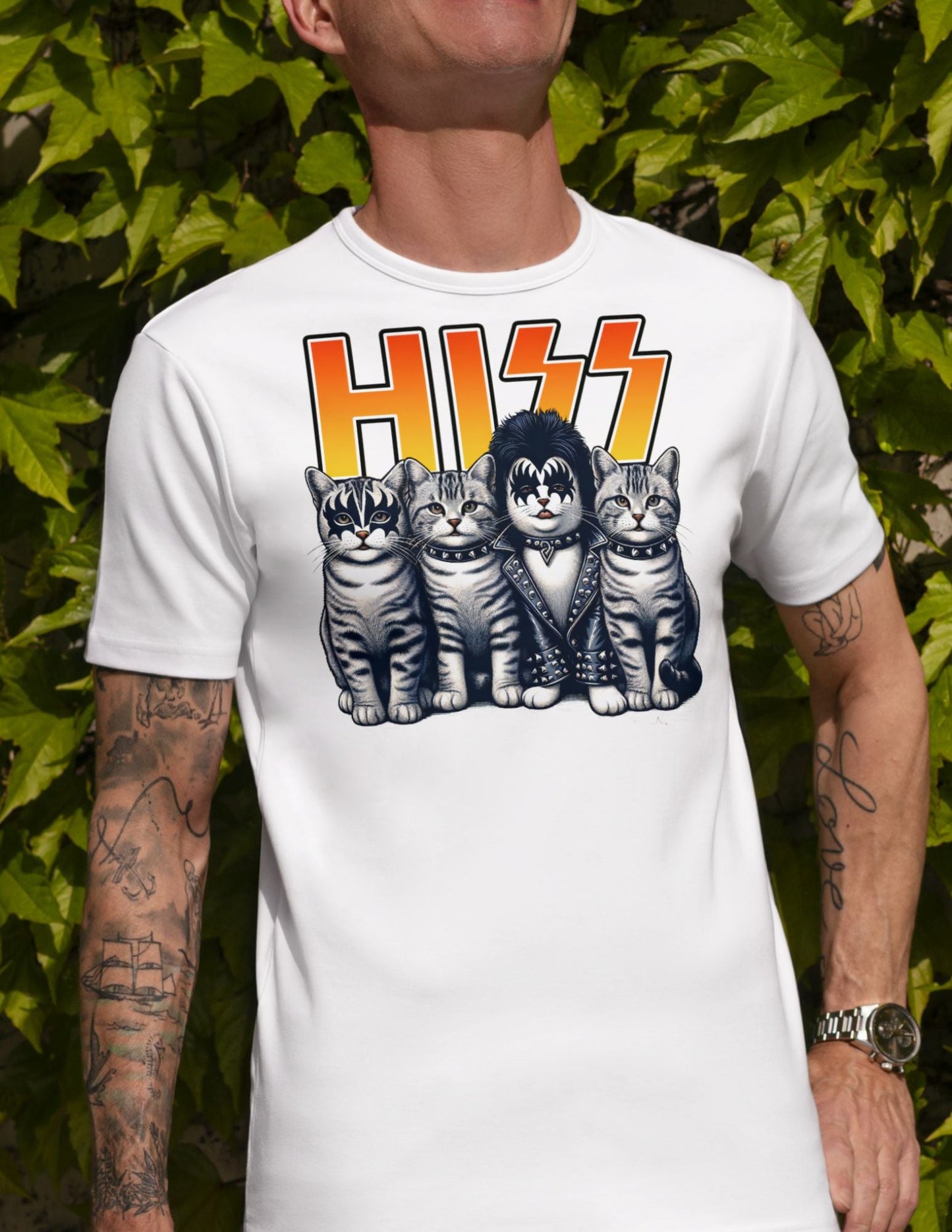 HISS | Cat T-Shirt - Black - T-Shirts Online