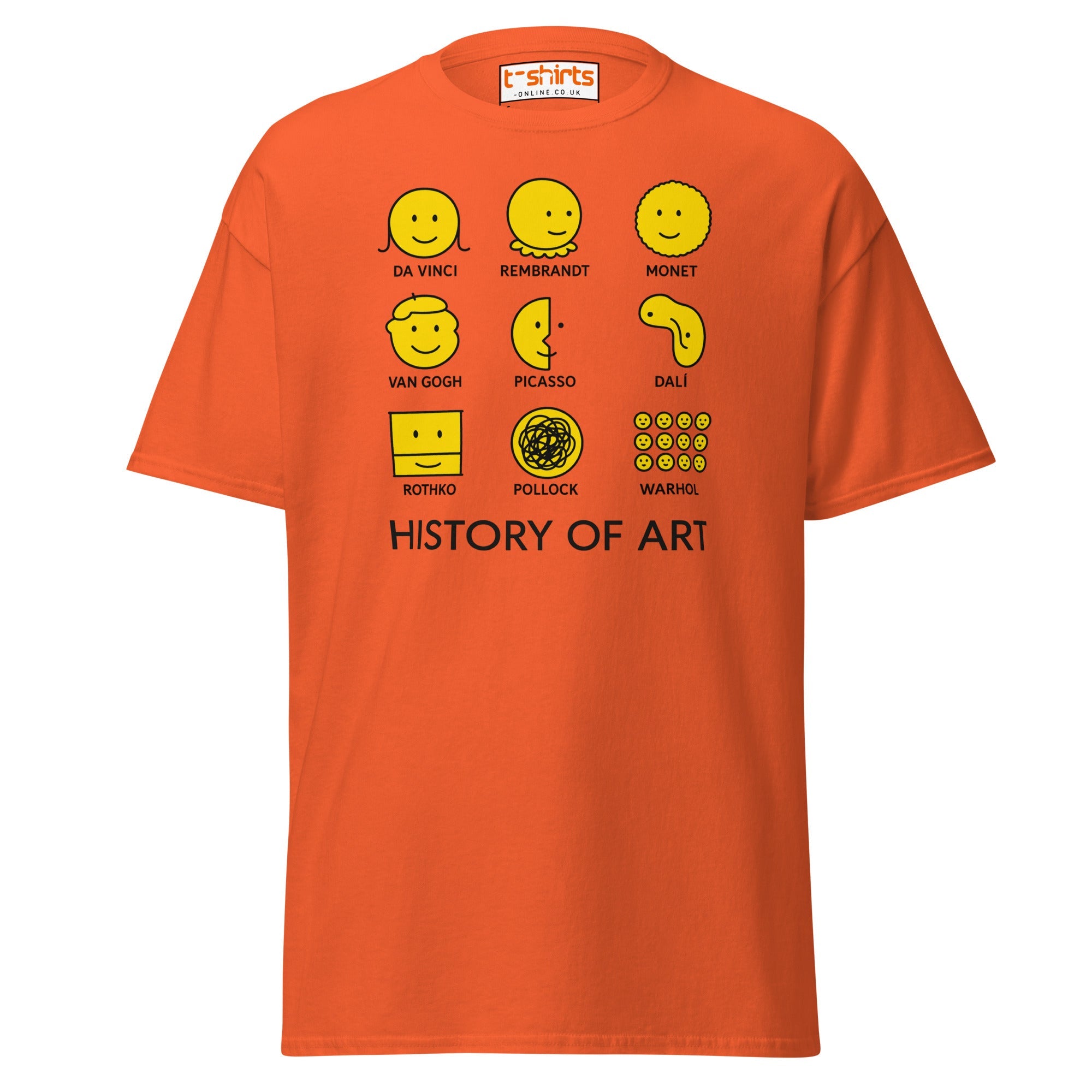 History of Art T-Shirt – Funny Smiley Face Artist Tee – T-Shirts