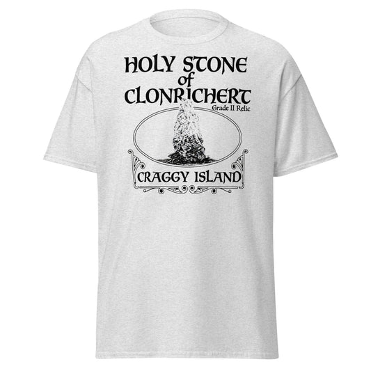 Holy Stone of Clonrichert T-Shirt - Craggy Island Relic - Ash - T-Shirts Online