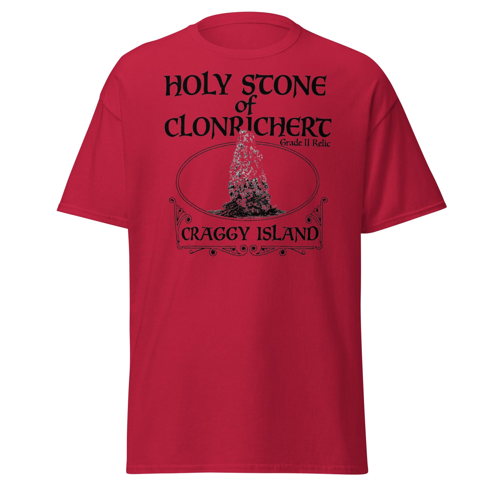 Holy Stone of Clonrichert T-Shirt - Craggy Island Relic - Cardinal - T-Shirts Online