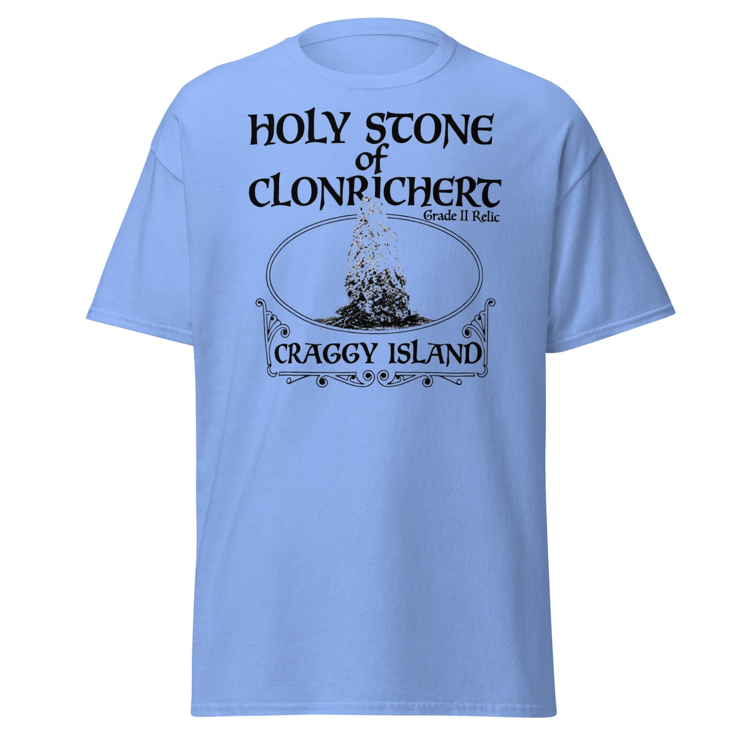 Holy Stone of Clonrichert T-Shirt - Craggy Island Relic - Carolina Blue - T-Shirts Online