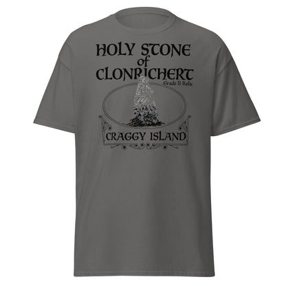 Holy Stone of Clonrichert T-Shirt - Craggy Island Relic - Charcoal - T-Shirts Online