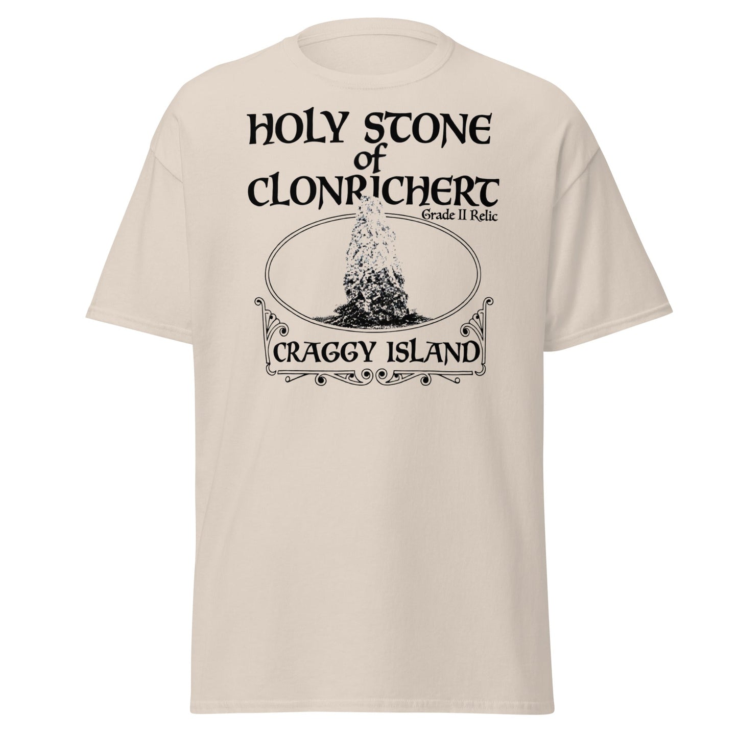 Holy Stone of Clonrichert T-Shirt - Craggy Island Relic - Natural - T-Shirts Online