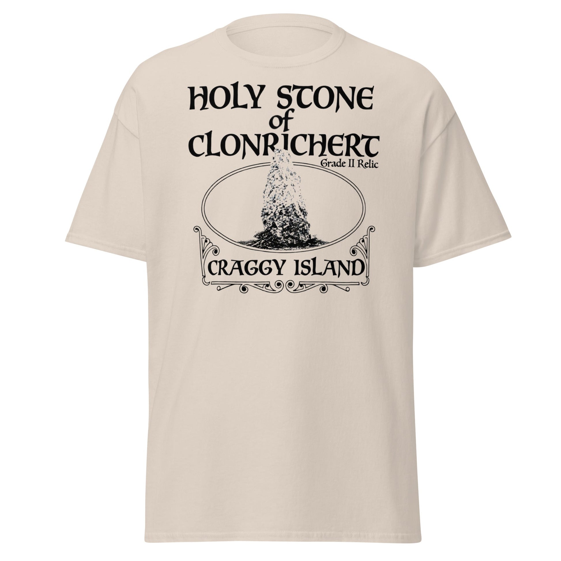 Holy Stone of Clonrichert T-Shirt - Craggy Island Relic - Natural - T-Shirts Online