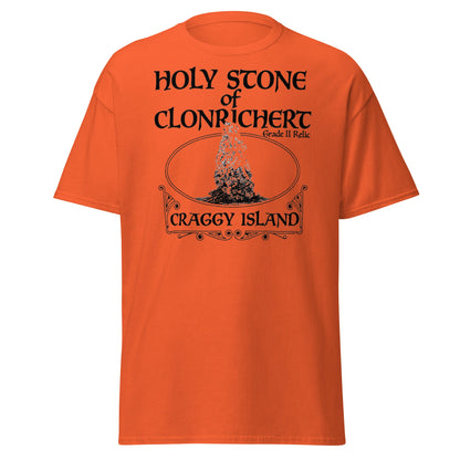 Holy Stone of Clonrichert T-Shirt - Craggy Island Relic - Orange - T-Shirts Online