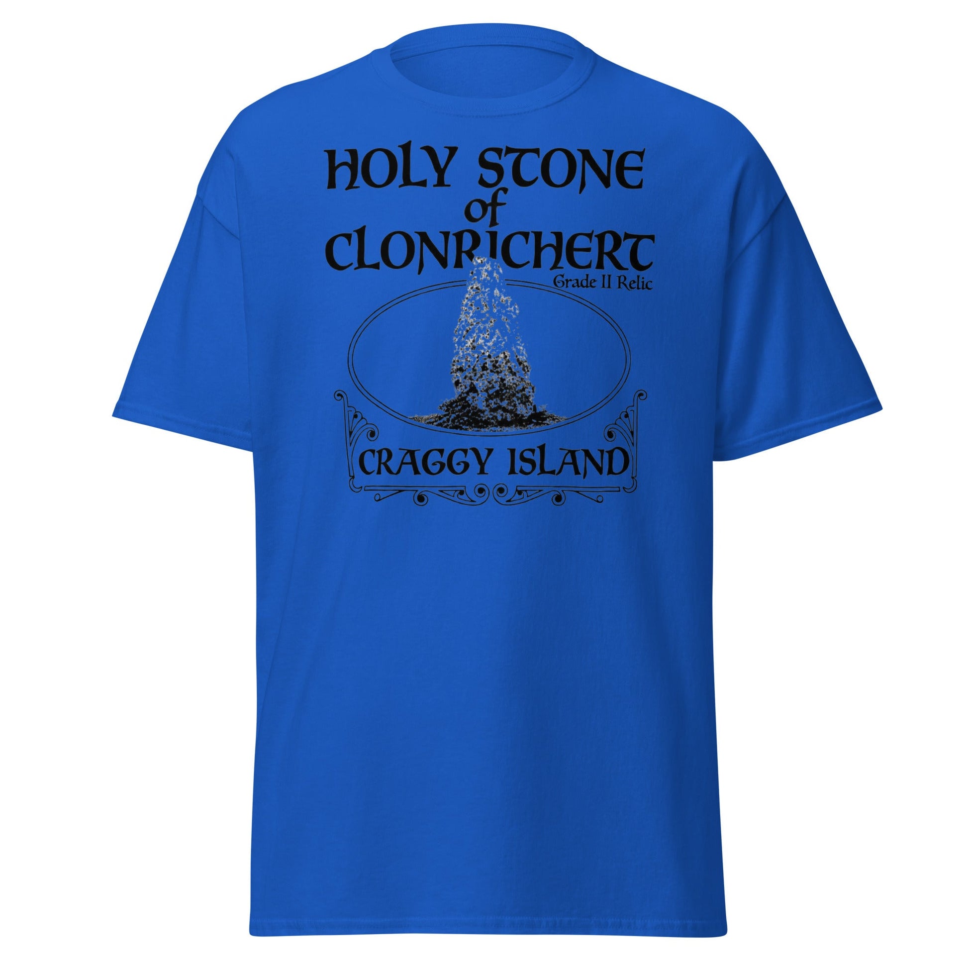 Holy Stone of Clonrichert T-Shirt - Craggy Island Relic - Royal - T-Shirts Online