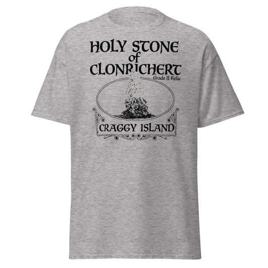 Holy Stone of Clonrichert T-Shirt - Craggy Island Relic - Sport Grey - T-Shirts Online