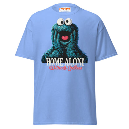 Home Alone Without Cookies T-Shirt – Funny Parody Tee - Carolina Blue - T-Shirts Online
