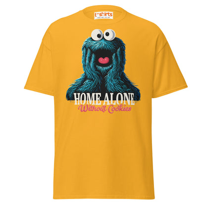 Home Alone Without Cookies T-Shirt – Funny Parody Tee - Gold - T-Shirts Online
