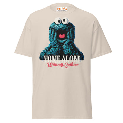 Home Alone Without Cookies T-Shirt – Funny Parody Tee - Natural - T-Shirts Online
