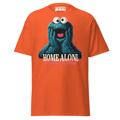 Home Alone Without Cookies T-Shirt – Funny Parody Tee - Orange - T-Shirts Online