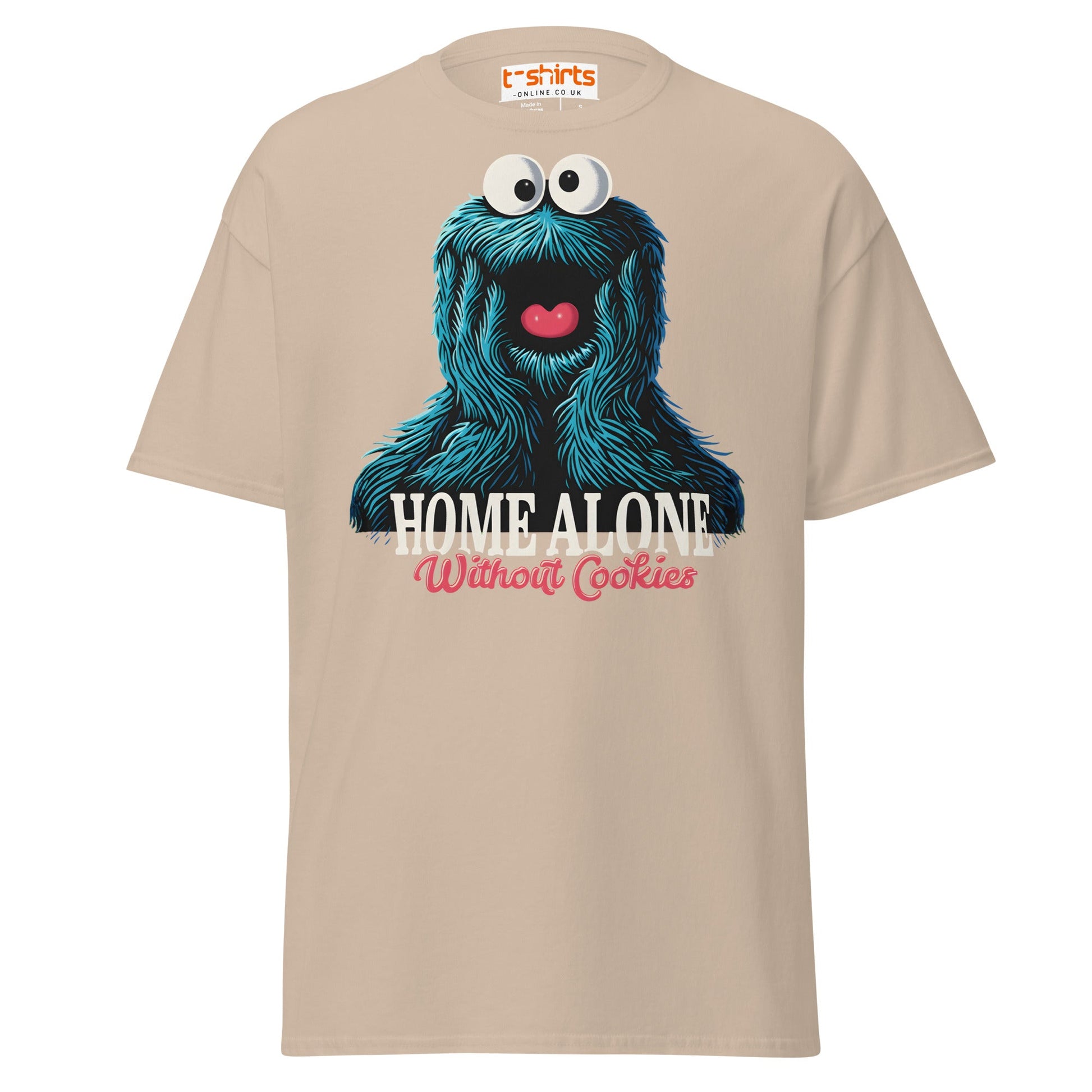 Home Alone Without Cookies T-Shirt – Funny Parody Tee - Sand - T-Shirts Online