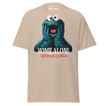 Home Alone Without Cookies T-Shirt – Funny Parody Tee - Sand - T-Shirts Online