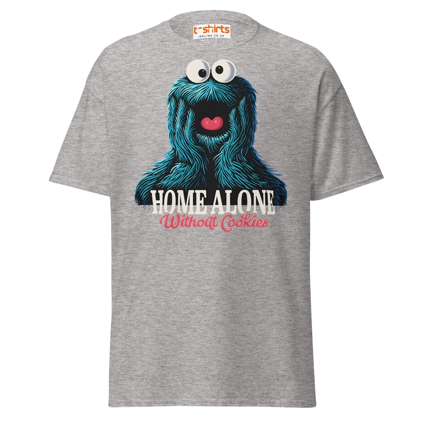 Home Alone Without Cookies T-Shirt – Funny Parody Tee - Sport Grey - T-Shirts Online