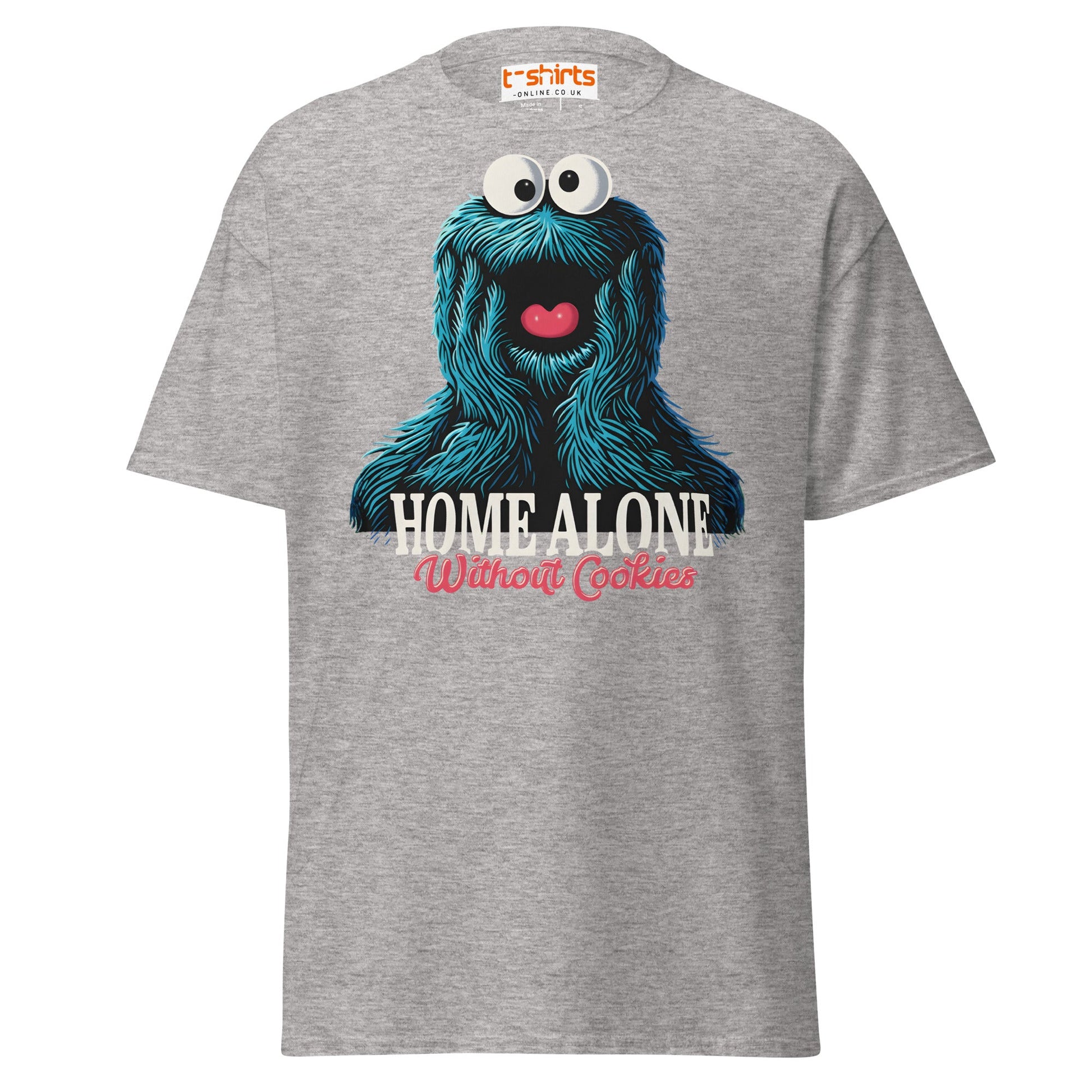 Home Alone Without Cookies T-Shirt – Funny Parody Tee - Sport Grey - T-Shirts Online