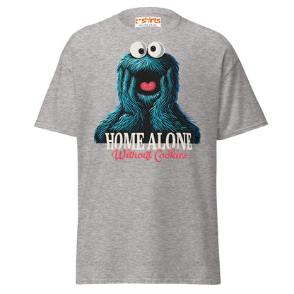 Home Alone Without Cookies T-Shirt – Funny Parody Tee - Sport Grey - T-Shirts Online