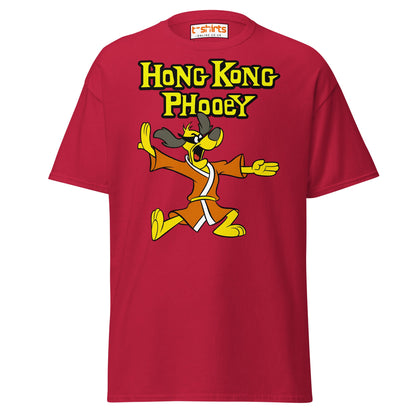 Hong Kong Phooey T-Shirt – Retro Martial Arts Dog Tee - Cardinal - T-Shirts Online