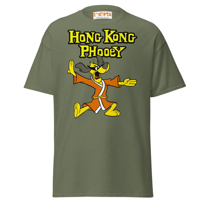 Hong Kong Phooey T-Shirt – Retro Martial Arts Dog Tee - Military Green - T-Shirts Online
