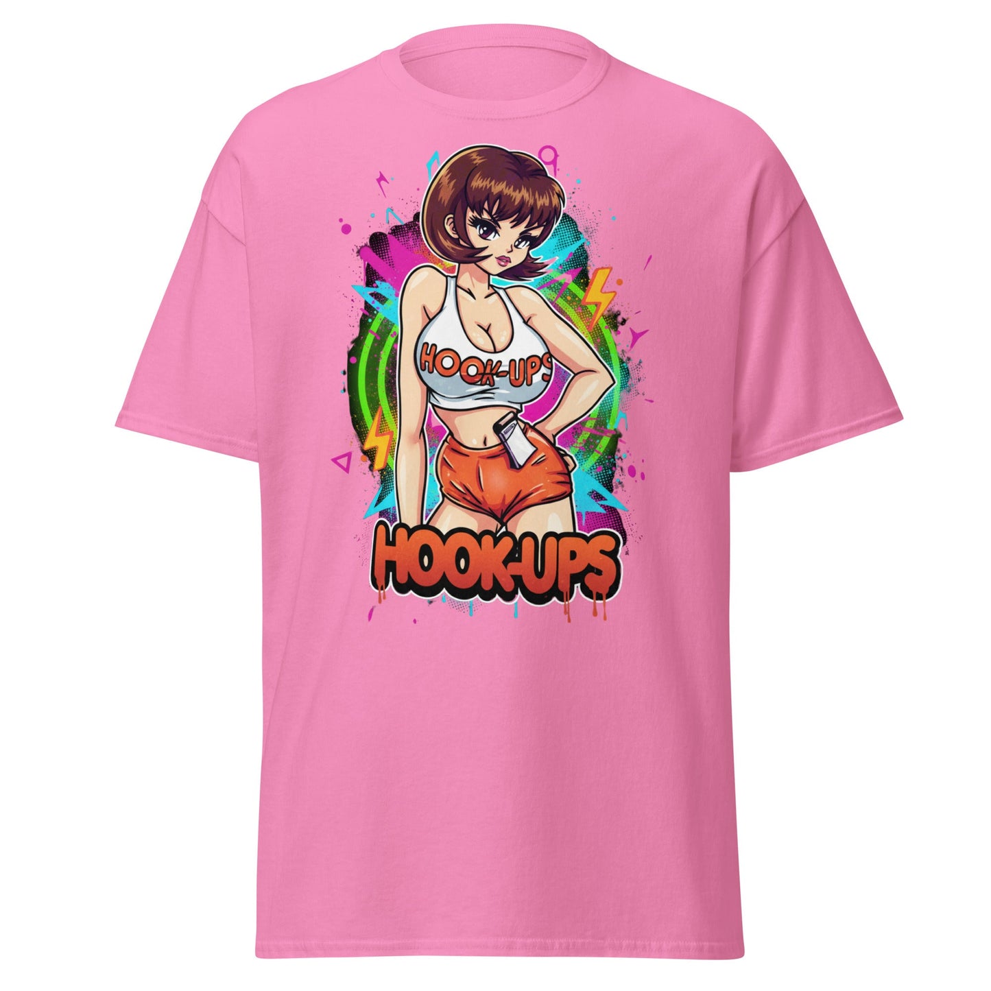 Hook - Ups Anime Girl T-Shirt – Retro Streetwear Tee - Azalea - T-Shirts Online
