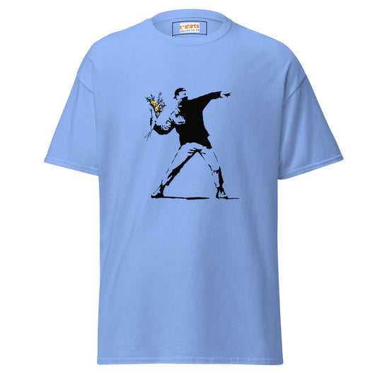 Hooligan | Banksy Inspired T-Shirt - Carolina Blue - T-Shirts Online