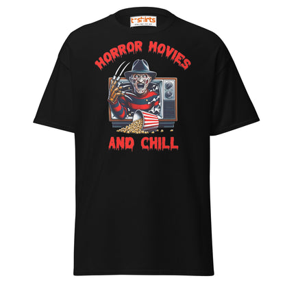 Horror Movies and Chill T-Shirt - Black - T-Shirts Online